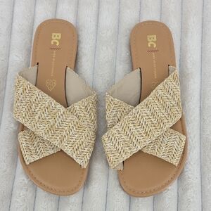 BC Footwear Tan Woven Women's Sandals